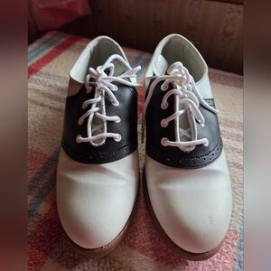 Black and White Saddle Shoes